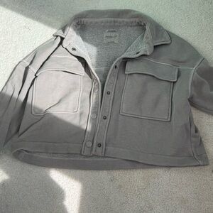Abercrombie & Fitch Cropped Shacket